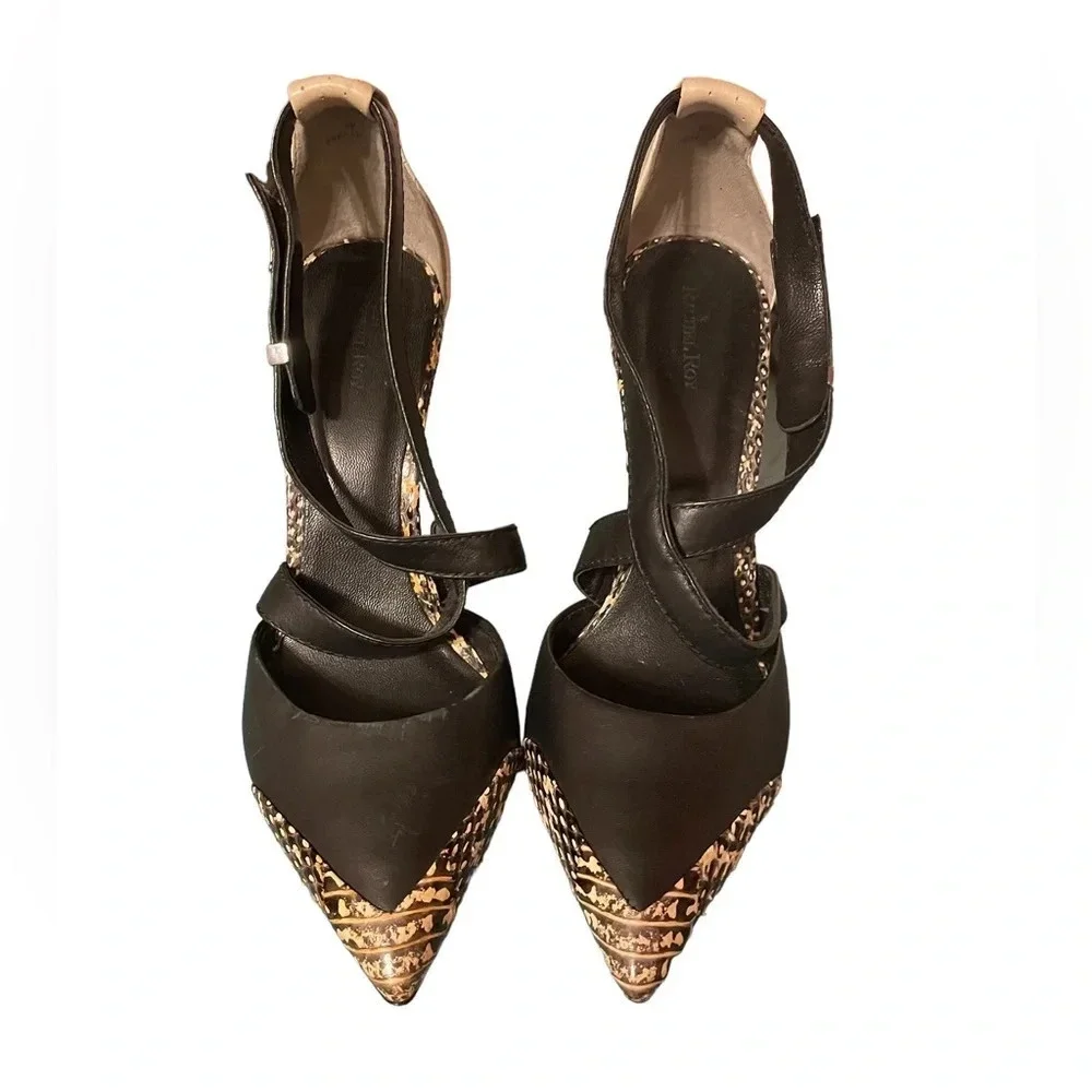 RACHEL ROY LEATHER PLATFORM HEELS